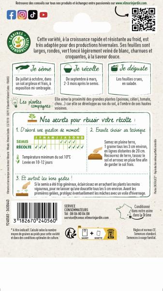 Potagères - Mâche Agathe - MEDIA_PACKAGING_VERSO